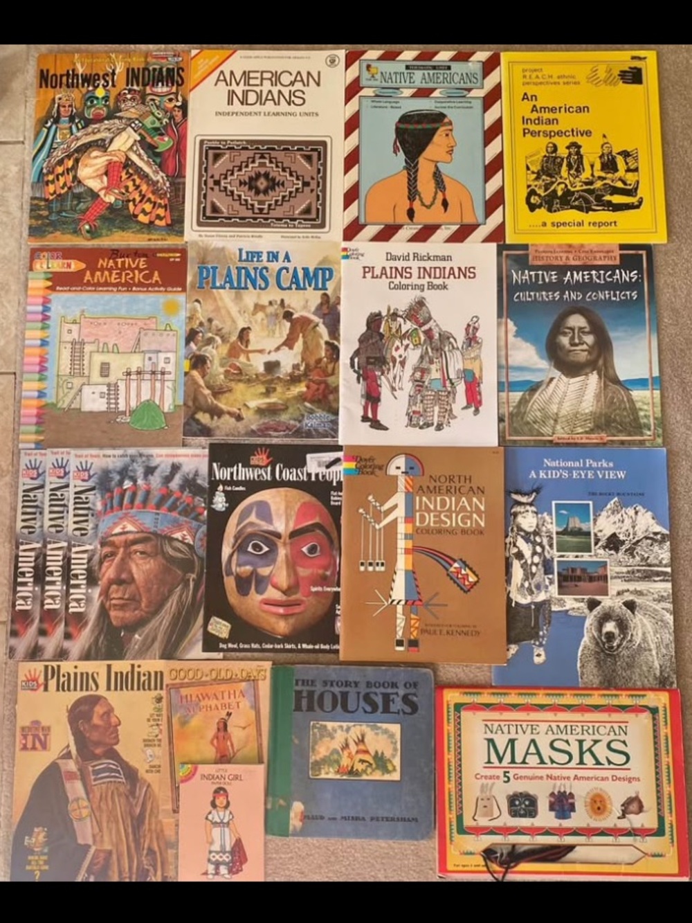 Huge Lot of Native American Indian Resources Books Homeschool Teaching Teacher